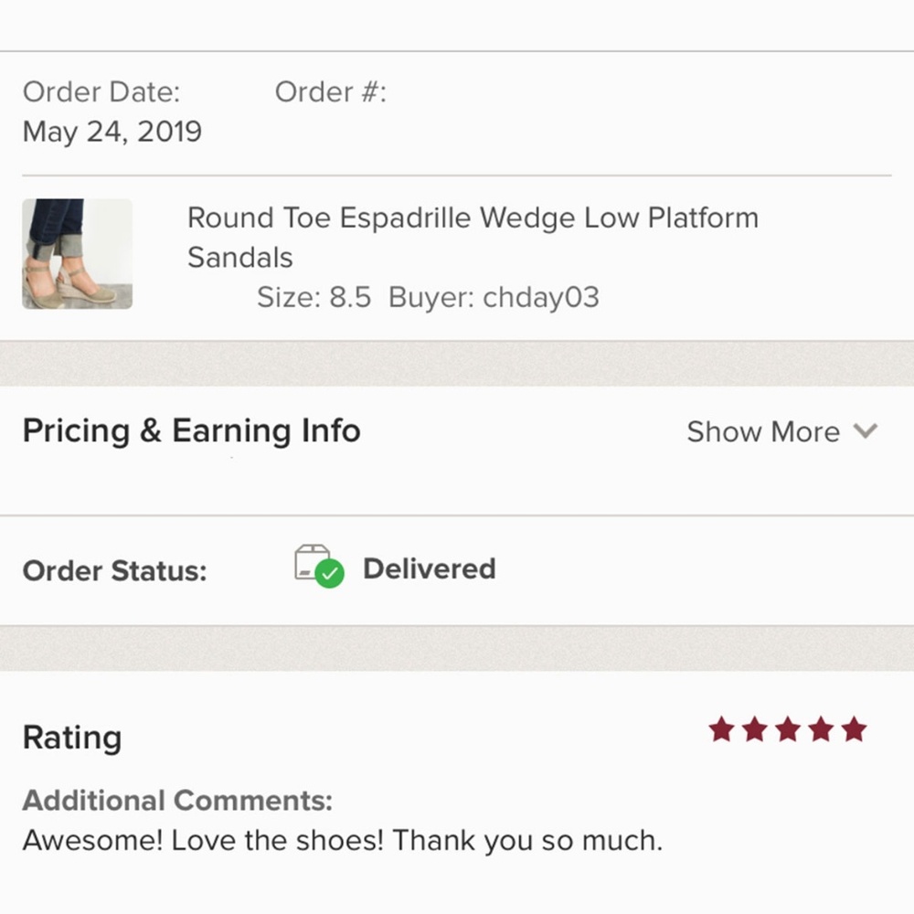 Round Toe Espadrille Wedge Low Platform Sandals - Picture 7 of 7